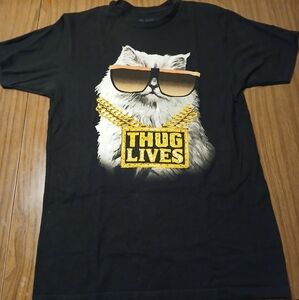 Thug lives cat t shirt